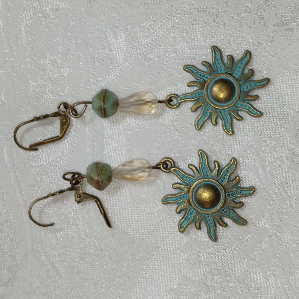 Citrine drop earrings